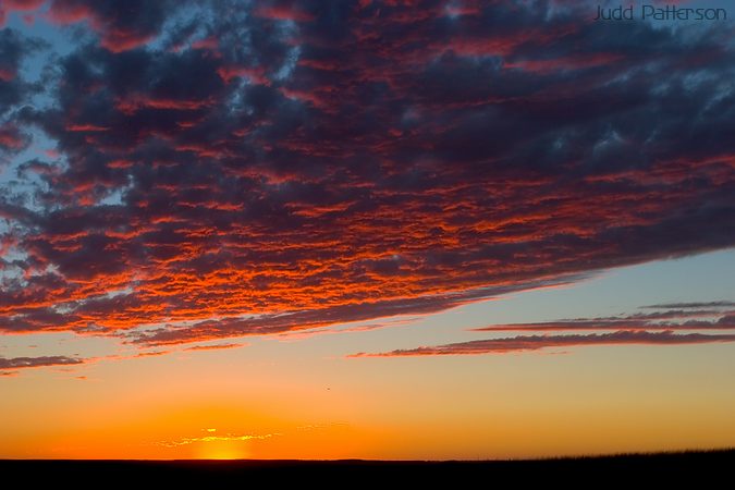 Sunset, Konza Prairie, Kansas, United States