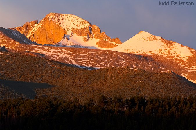 Longs Peak at Sunrise, Rocky Mountain National Park, Colorado, United States